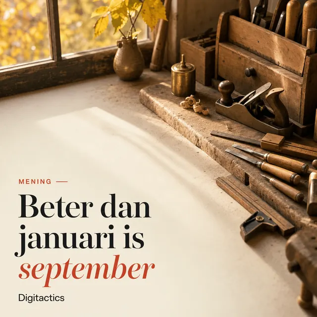Omslagbeeld bij het artikel Waarom september een beter moment is voor je website dan januari