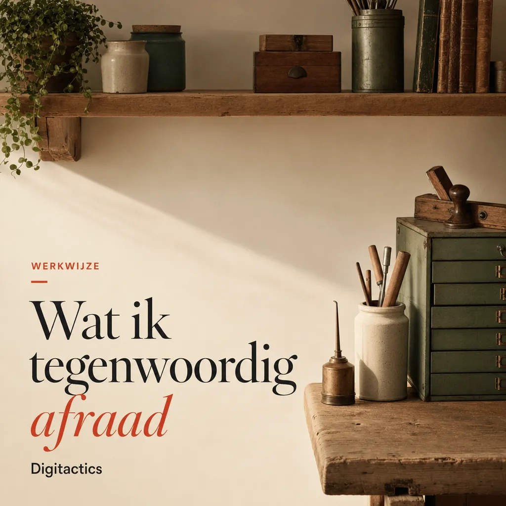 Omslagbeeld bij het artikel Drie dingen die ik niet meer bouw, ook niet als je erom vraagt